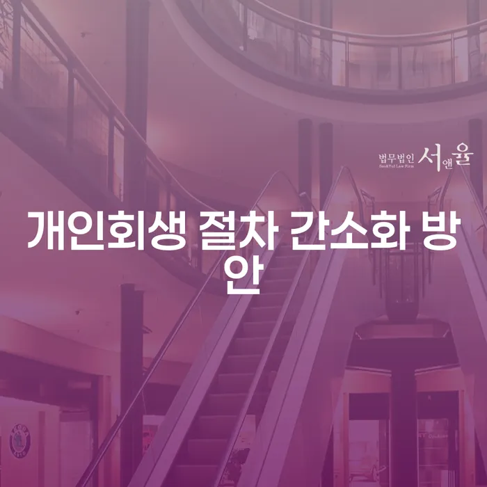 개인회생 절차 간소화 방안: 어떤 변화가 필요한가요?